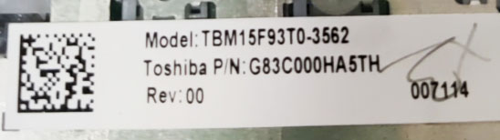 Toshiba keyboard part number identification