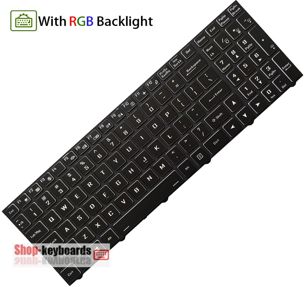 Clevo 6-80-PE610-01A-1 Keyboard replacement